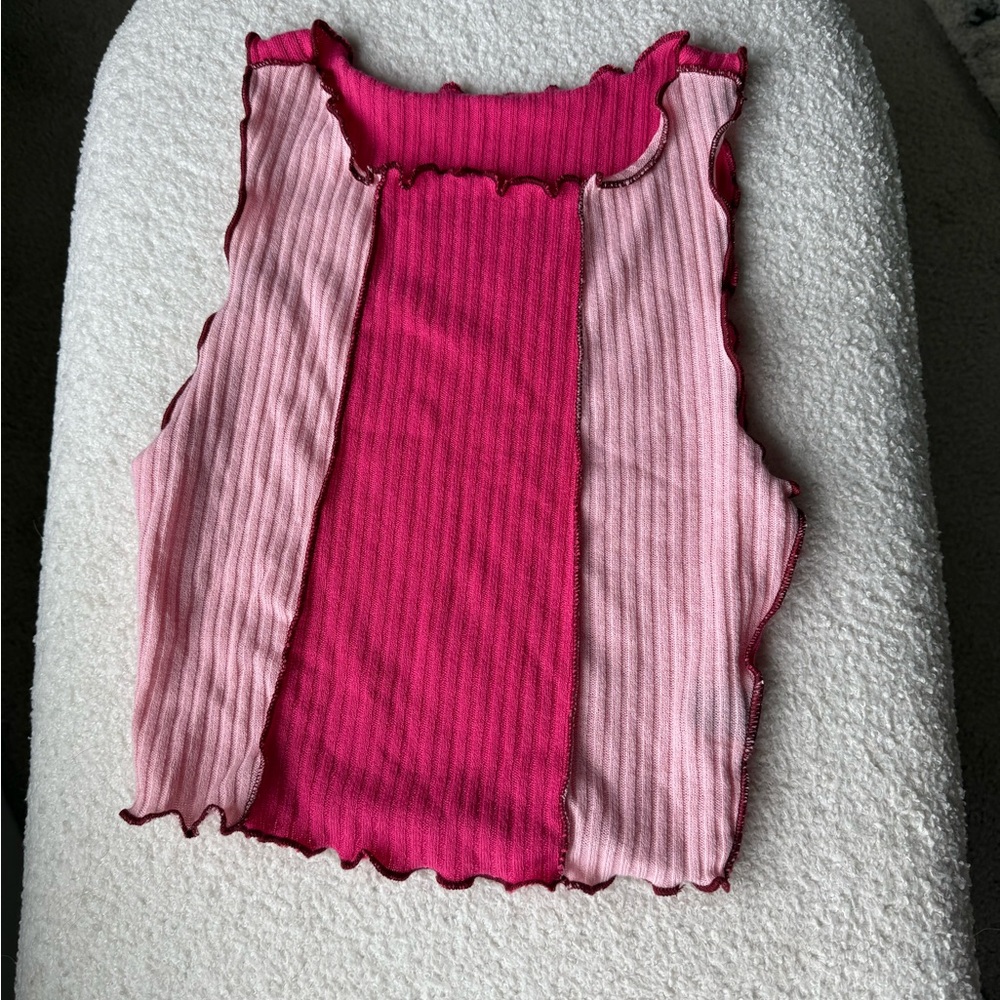 Pink Sleeveless Top